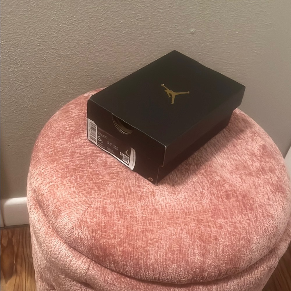 Black and Gold Jordan Shoe Box